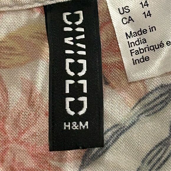 Divided Women's Size 14 Floral Spaghetti Strap Short Dress Multicolor - Picture 10 of 15